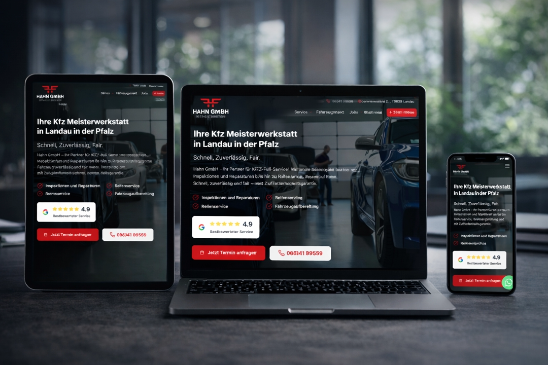 Professionelle Kfz-Website